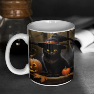 Taza De Café Cute Halloween Gatos Negros 24 Mug