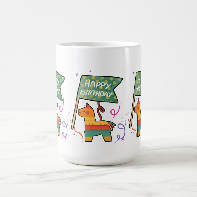 Taza De Café Cute Hand-Drawn Birthday  (Centro)