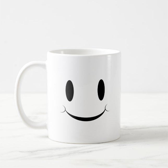 Taza De Café Cute Happy Face (Izquierda)