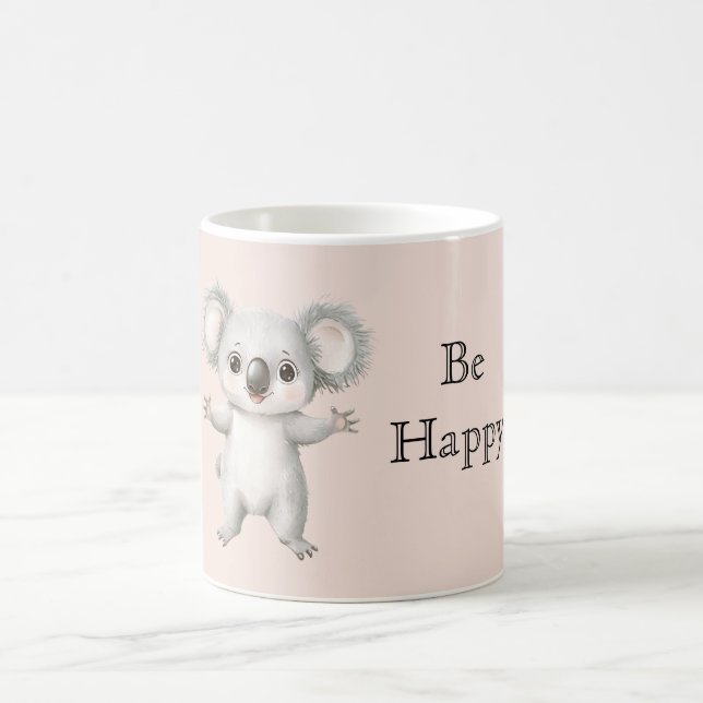 Taza De Café Cute Happy Koala Bear (Centro)