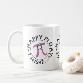 Taza De Café Cute Happy Pi Day