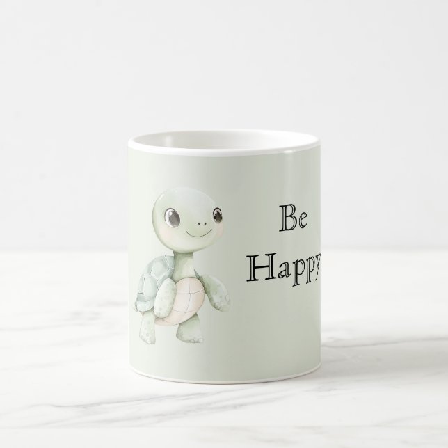 Taza De Café Cute Happy Turtle (Centro)