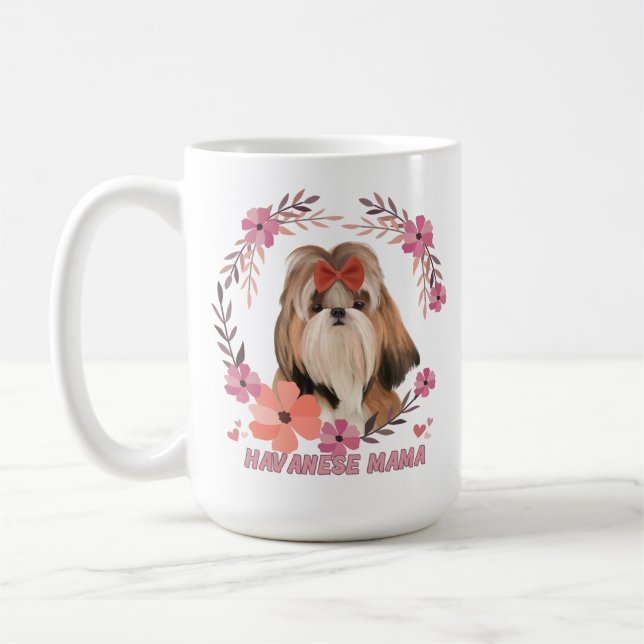 Taza De Café Cute Havanese - Mama Habanesa (Izquierda)