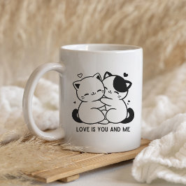 Taza De Café Cute Heart Mug for Valentine's Day