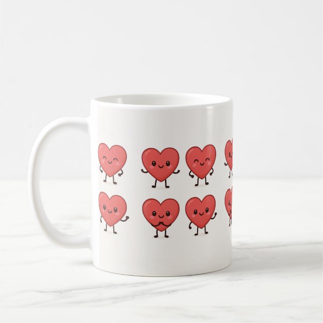 Taza De Café Cute heart mugs (Izquierda)