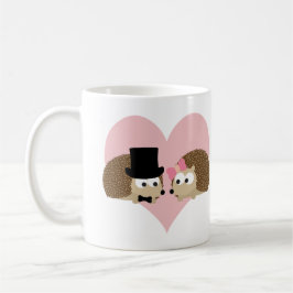 Taza De Café Cute Hedgehog pareja