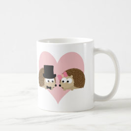 Taza De Café Cute Hedgehog pareja