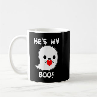 Taza De Café Cute He's my boo! ghosthirt by Halloween Hugs