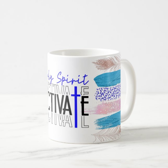 Taza De Café Cute Holy Spirit Activar el ajuste (Anverso derecho)