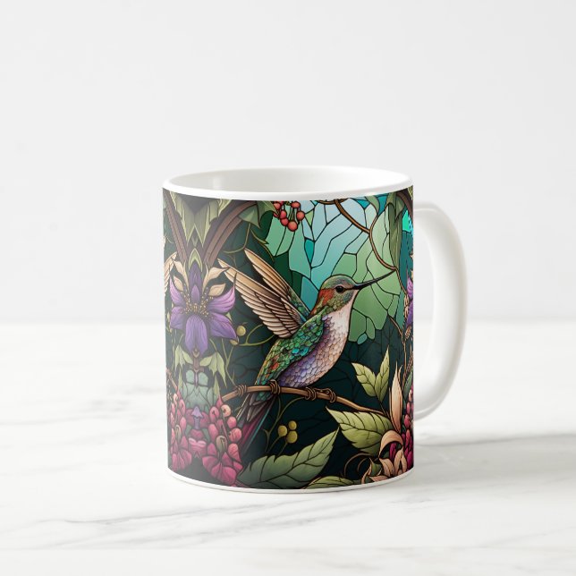 Taza De Café Cute Hummingbird Wrap (Anverso derecho)