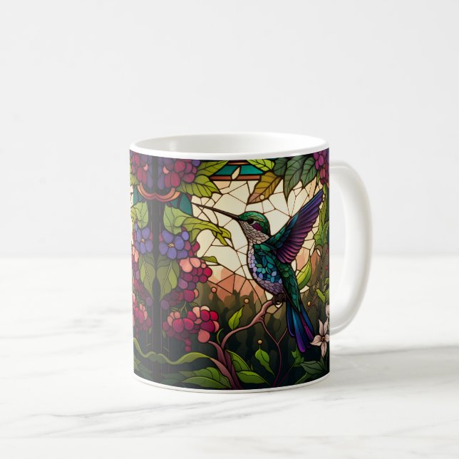 Taza De Café Cute Hummingbird Wrap (Anverso derecho)