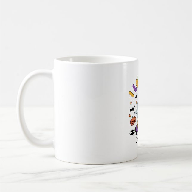 Taza De Café Cute I Love Fall Prevention Physical Therapy Ghost (Izquierda)