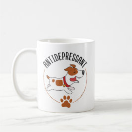 Taza De Café Cute Jack Russell Dog Antidepresivo