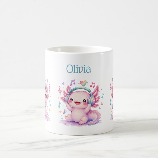 Taza De Café Cute Kawaii Ajolote (Centro)
