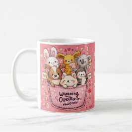 Taza De Café Cute Kawaii Animal Watercolor Illustration