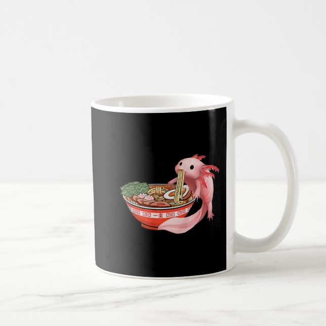 Taza De Café Cute Kawaii Anime Axolotl Noodles japoneses de Ram (Derecha)