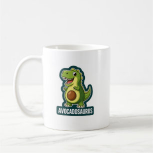 Taza De Café Cute Kawaii Avocadosaurus Dinosaur Chiste Divertid