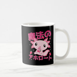 Taza De Café Cute Kawaii Axolotl Leche de fresa sacude japonés