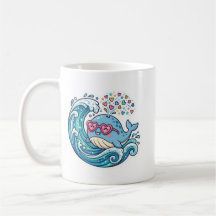 Cute Kawaii Ballena Azul De Verano Gafas De Sol Co