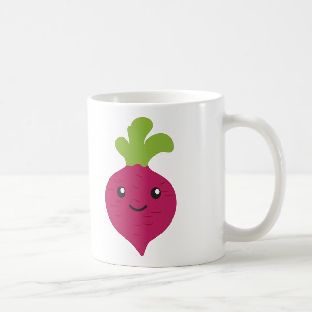 Taza De Café Cute Kawaii Beet (Derecha)