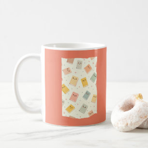 Taza De Café Cute Kawaii Books Mug