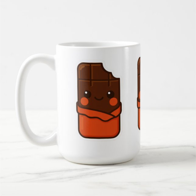 Taza De Café Cute Kawaii Chocolate Bar (Izquierda)