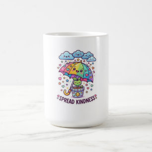 Taza De Café Cute Kawaii Difunde Amabilidad Paraguas Cute Plant