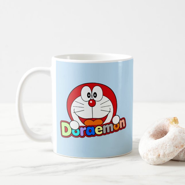 Taza De Café Cute Kawaii Doraemon Anime (Con donut)