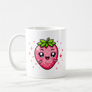 Taza De Café Cute Kawaii Fresa