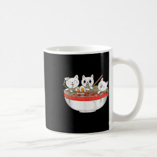 Taza De Café Cute Kawaii Gatos Ramen Noodles Anime Gato Japonés
