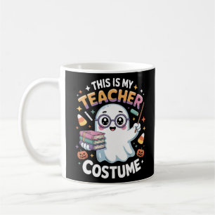 Taza De Café Cute Kawaii Ghost Teacher – Clase Divertida de Hal
