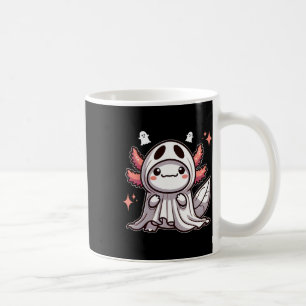 Taza De Café Cute Kawaii Halloween Ghost Axolotl