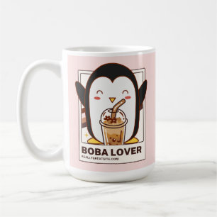 Taza De Café Cute Kawaii Penguin Boba Lover