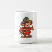 Cute Kawaii Portador de Agua Guerab Marroquí Stick
