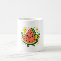 Cute Kawaii Rodaja De Sandía Inflable Pegatina De 