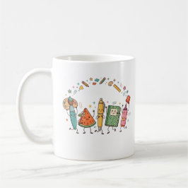 Taza De Café Cute Kawaii School Supplies Mug