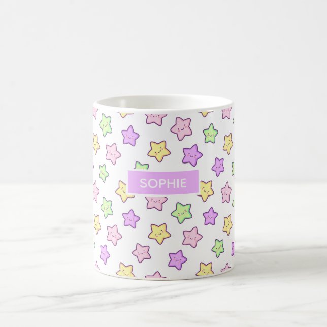 Taza De Café Cute Kawaii Stars Mug (Centro)