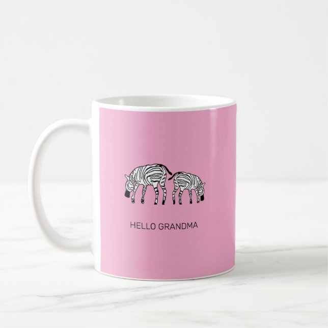 Taza De Café Cute keniano Zebras (Izquierda)