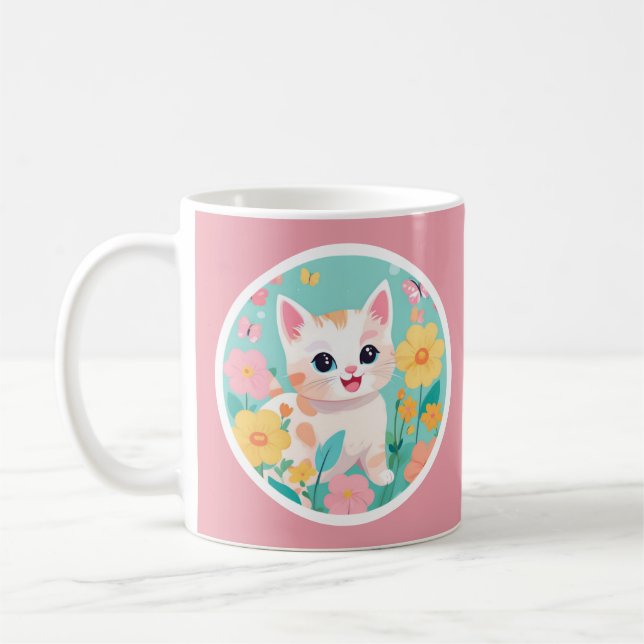 Taza De Café Cute Kitten (Izquierda)