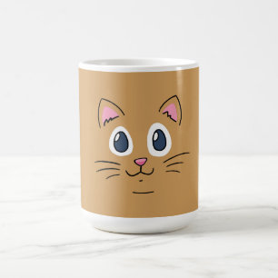 Taza De Café Cute Kitty Face