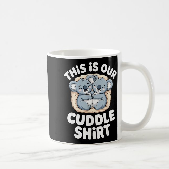 Taza De Café Cute Koala Couple Nest This Is Our Cuddle  (Derecha)