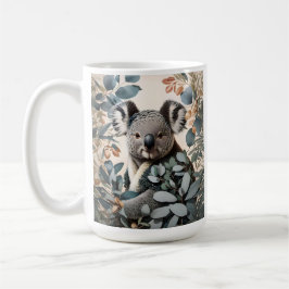 Taza De Café Cute Koala Eucalyptus