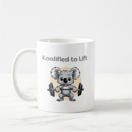 Taza De Café Cute koala lifting weights - koalified to lift