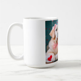 Taza De Café Cute labrador couple valentine's day
