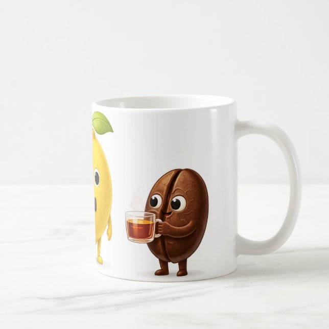 Taza De Café Cute Lemon Tea Friends – Coffee, Tea & Water Class (Derecha)