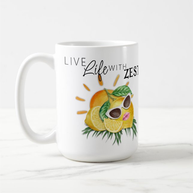 Taza De Café Cute Lemon Zest Mug (Izquierda)