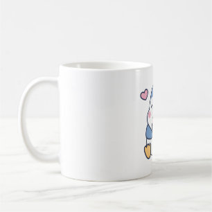 Taza De Café Cute Little Blue Penguin ama el helado
