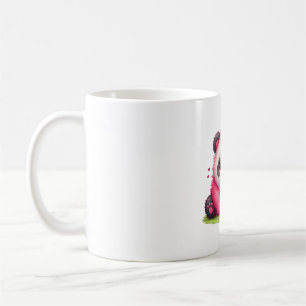 Taza De Café Cute Little Panda con Fresa
