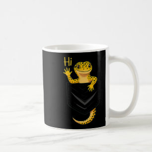 Taza De Café Cute Lizard Reptile Gecko Greeting Hi Pocket Gift