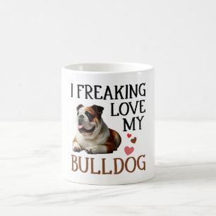 Taza De Café Cute Love My Bulldog Dog